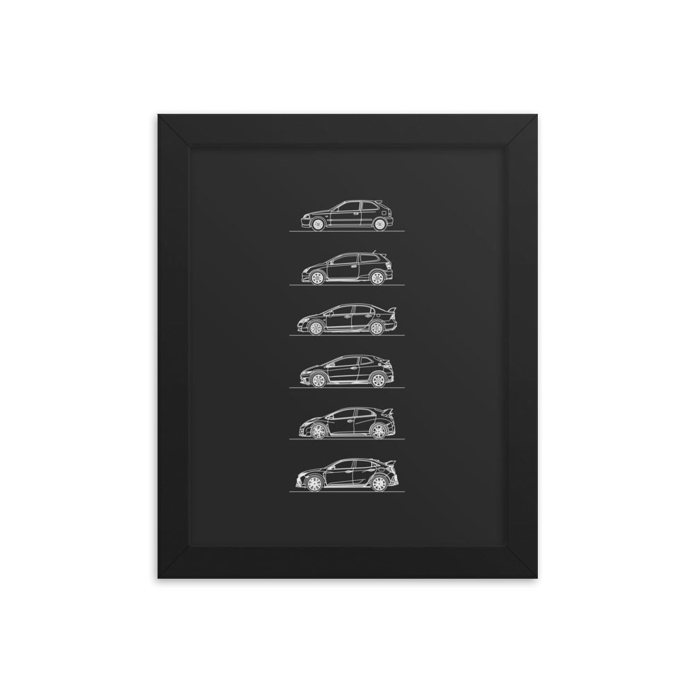 8x10 stylish wall art print displayed