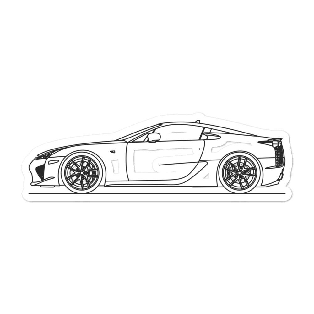 Lexus LFA Outline sticker displayed on surface