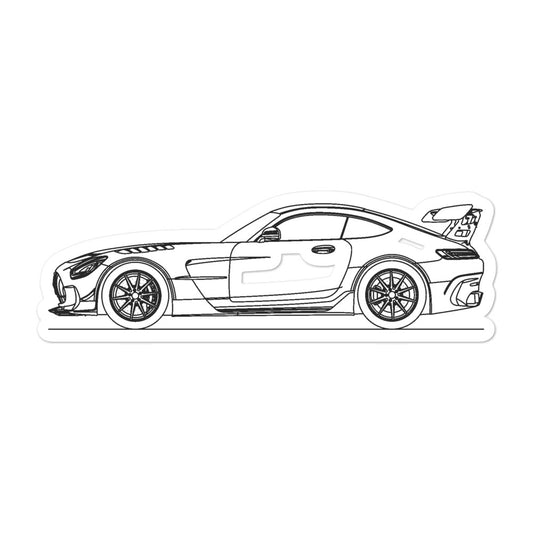 Mercedes-AMG GT Black Series C190 Outline sticker design