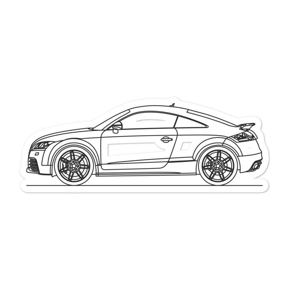Audi 8J TT RS Outline sticker on display