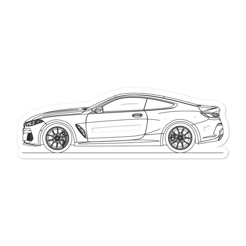 BMW G15 M850i Outline sticker on a surface