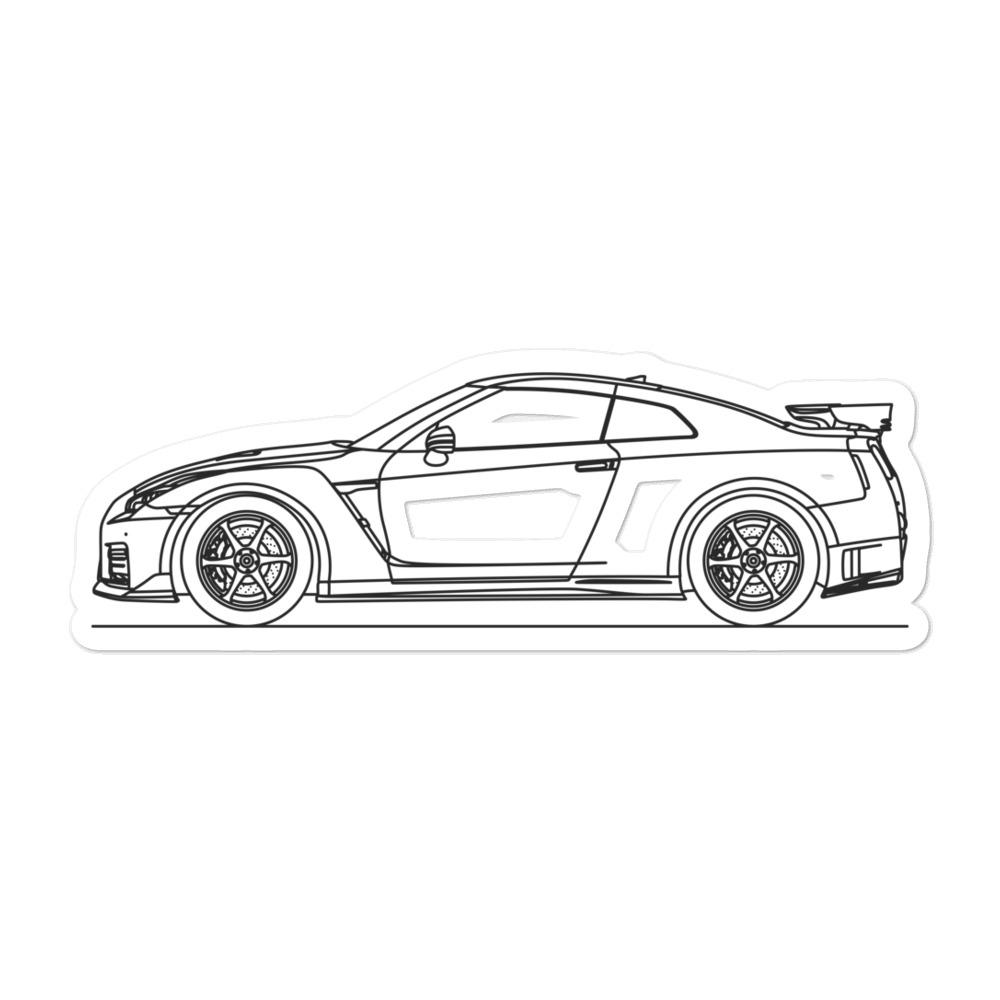 Nissan R35 GT-R Nismo Outline sticker design