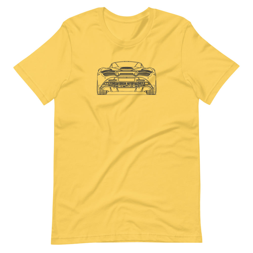 McLaren 720S rear t-shirt design displayed