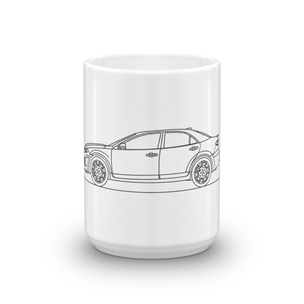 Mazdaspeed 6 mug with sleek design.
