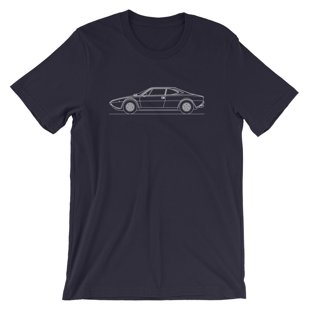 Ferrari Dino 308 GT t-shirt design displayed