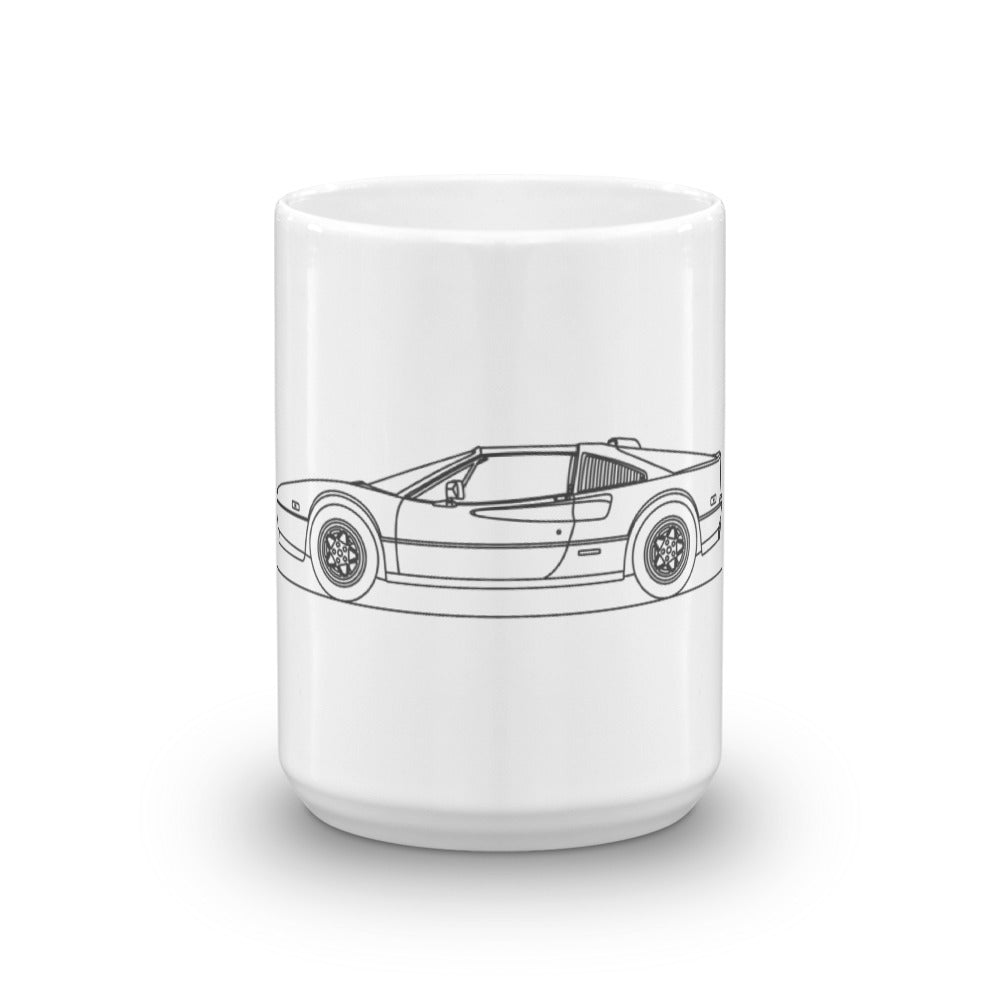 Ferrari 308 GTS mug with sleek design