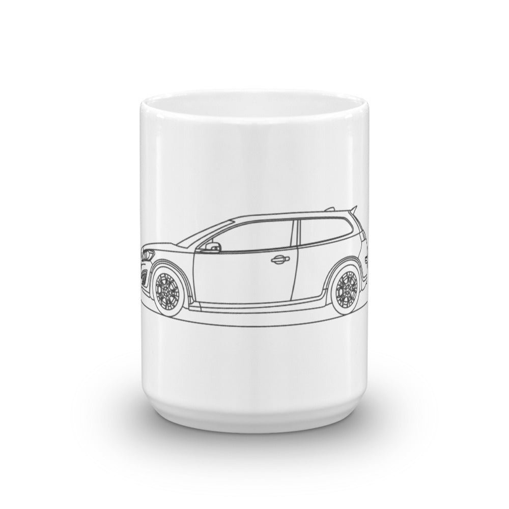 Volvo C30 R-Design mug on display