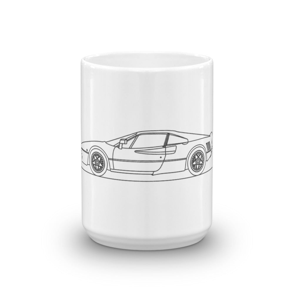 Ferrari 288 GTO mug with vibrant design