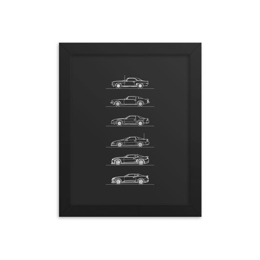 Abstract art print in vibrant colors