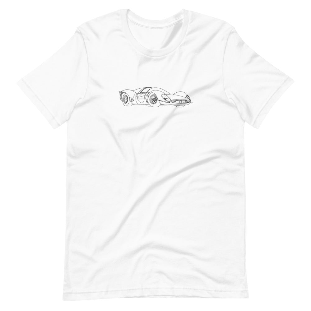Ferrari 330 P4 silhouette t-shirt in vibrant design