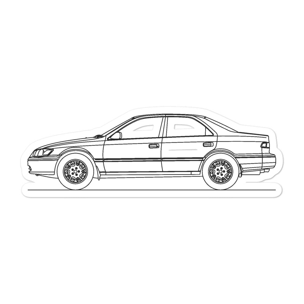 Toyota Camry XV20 Outline sticker on vehicle