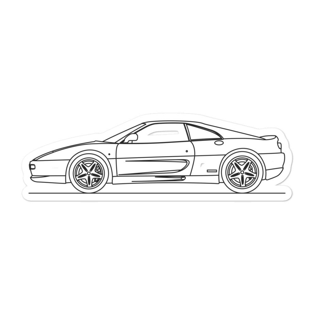 Ferrari F355 Outline sticker on a wall