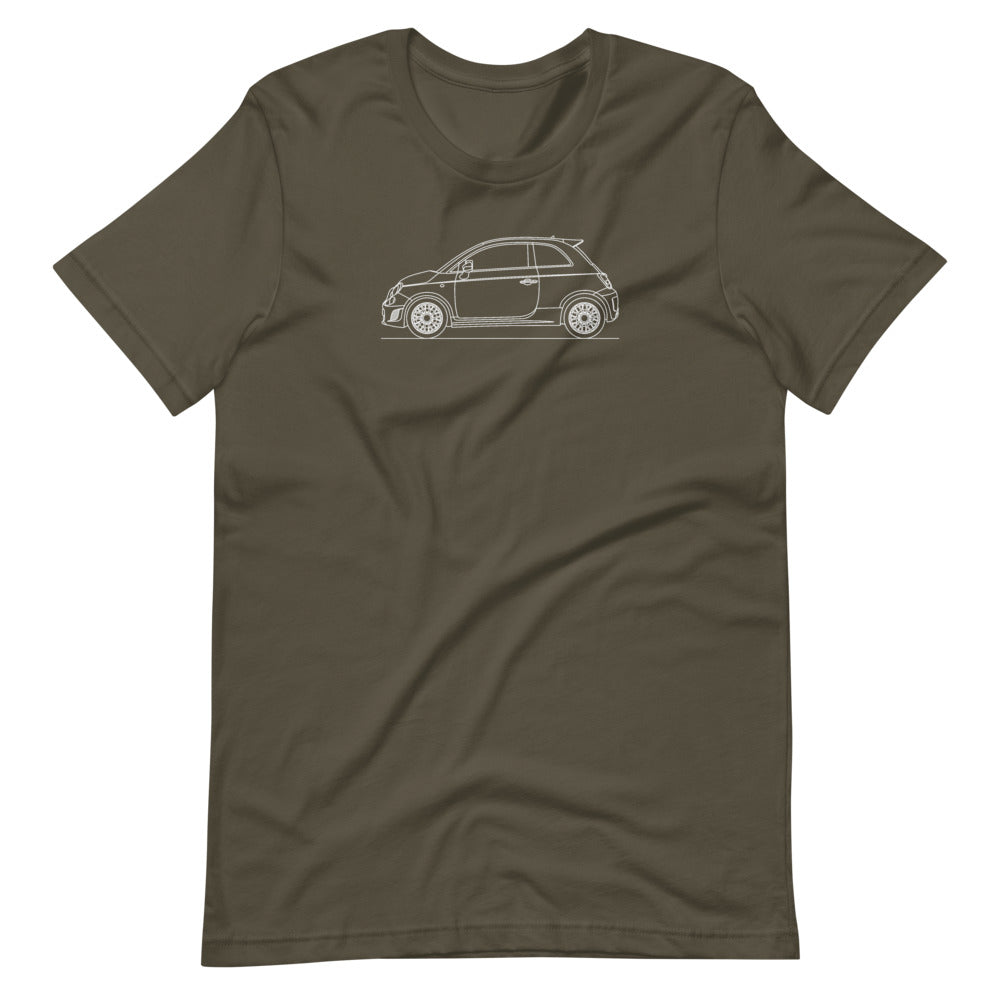 Fiat 500 Abarth t-shirt in vibrant colors