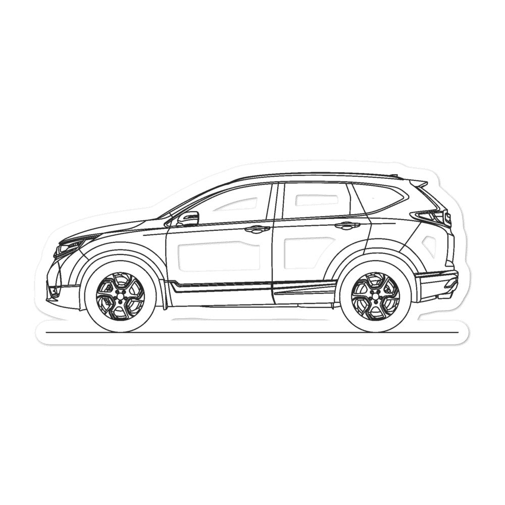 Honda CR-V Touring 5th Gen Outline sticker design