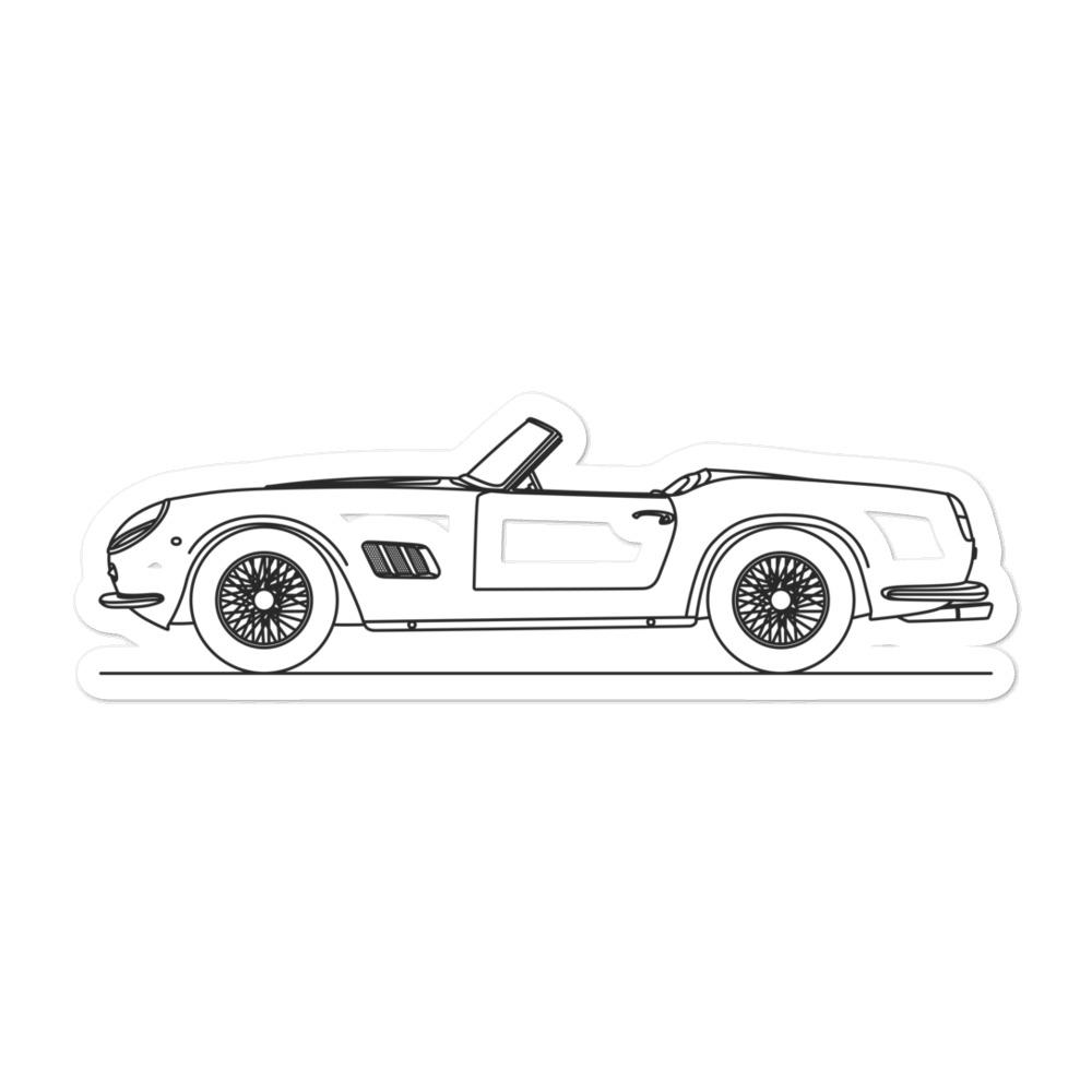 Ferrari 250 GT California Silhouette sticker design