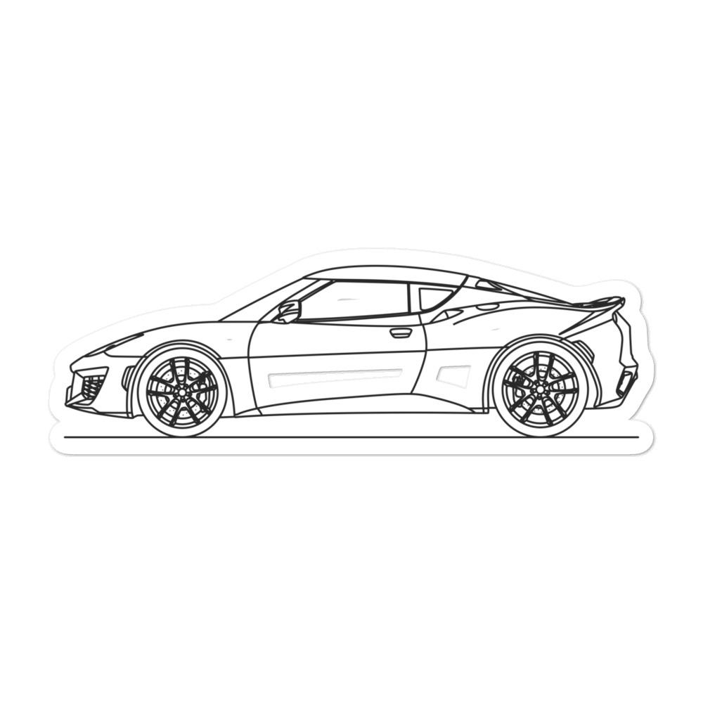 Lotus Evora 400 Outline sticker on a wall