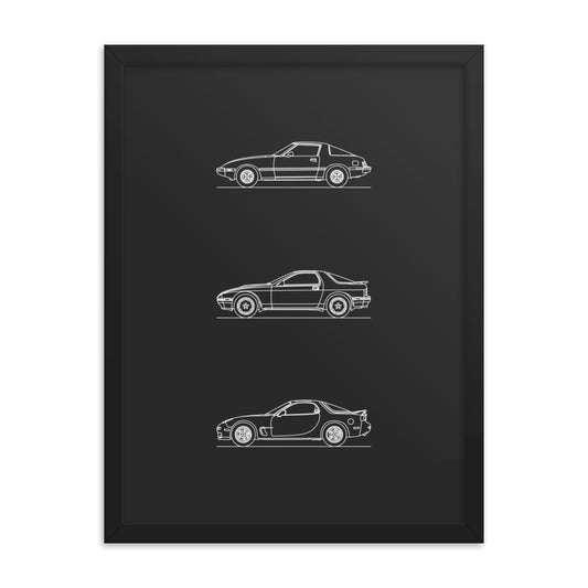 Mazda RX-7 Evolution Outline poster on display