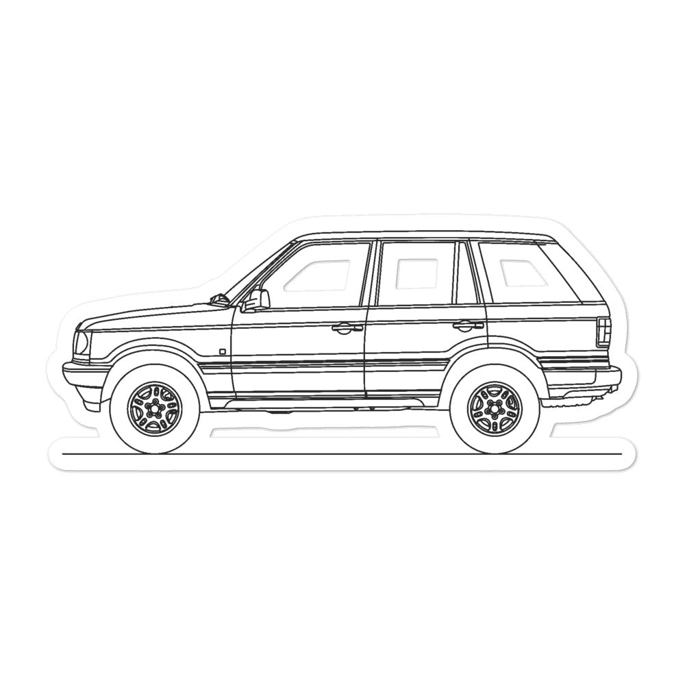Land Rover Range Rover P38A Outline sticker design
