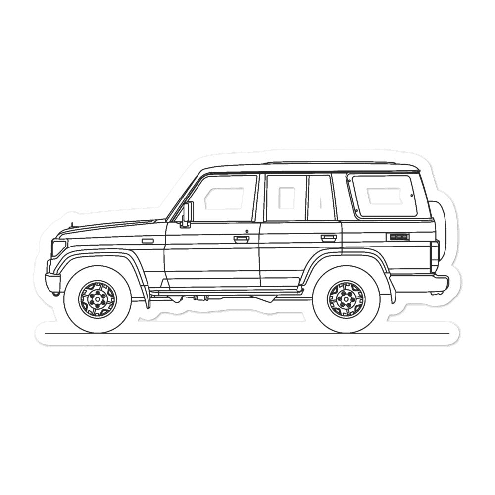Toyota Land Cruiser J70 Sticker