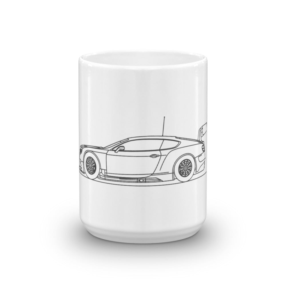 Bentley Continental GT3 minimal mug design