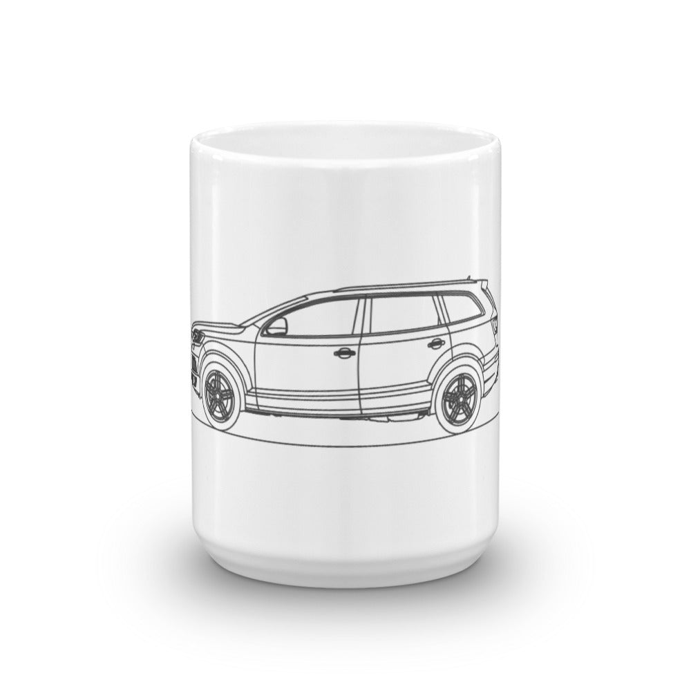 Audi 4L Q7 mug displayed on a table