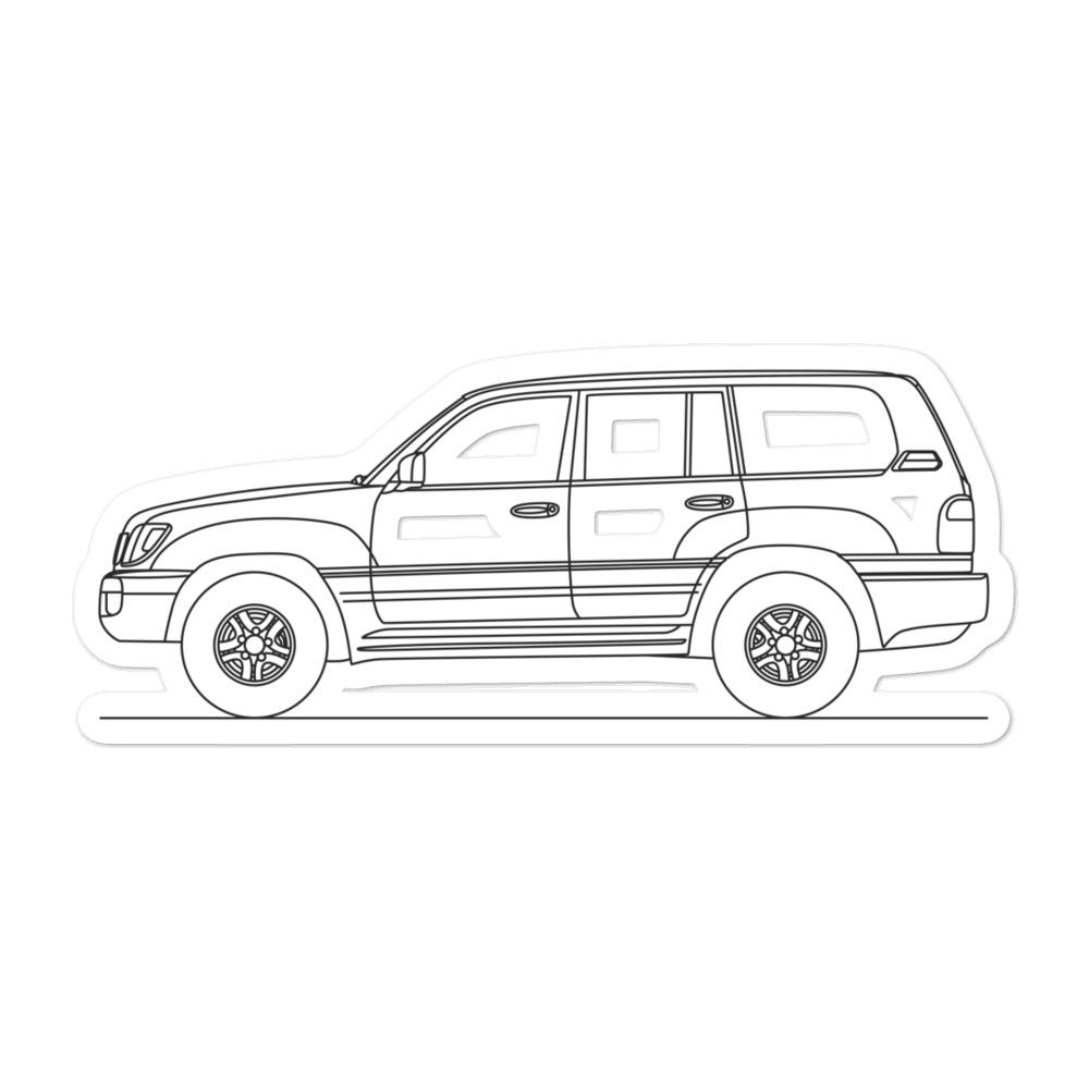 Lexus LX 470 Outline sticker on display