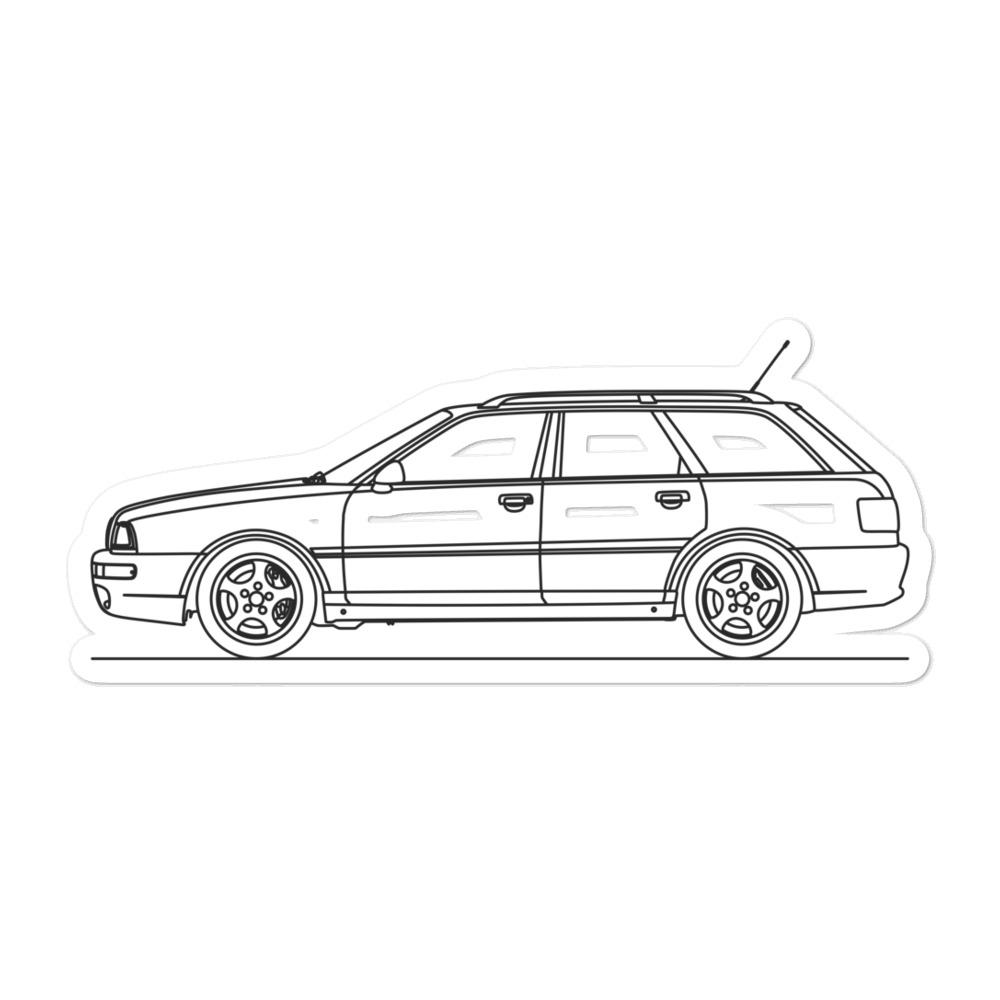 Audi 8C RS2 Avant Outline sticker on display