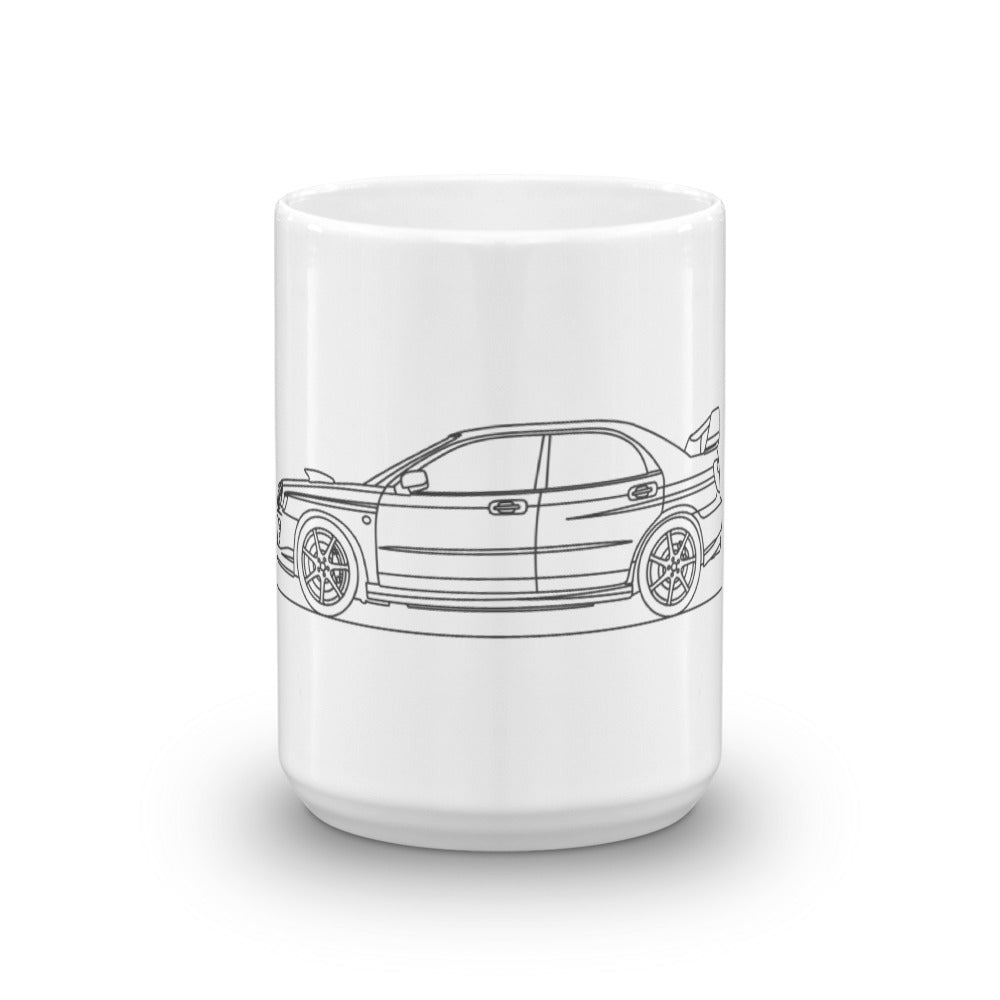 Subaru WRX STI Bugeye mug design.