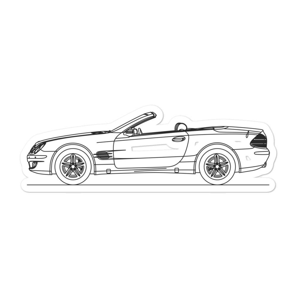 Mercedes-Benz SL 500 R230 Outline sticker design