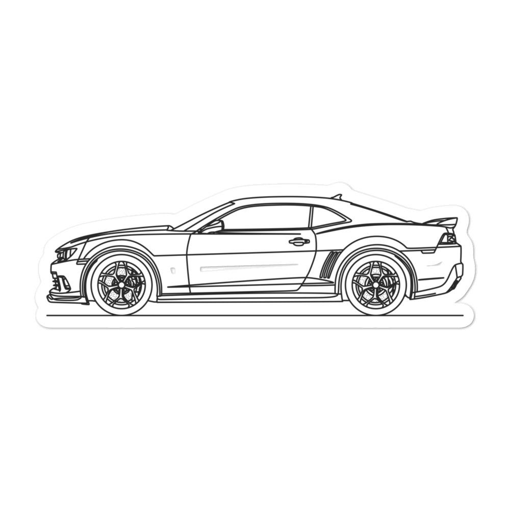 Chevrolet Camaro Z28 5th Gen Outline sticker design
