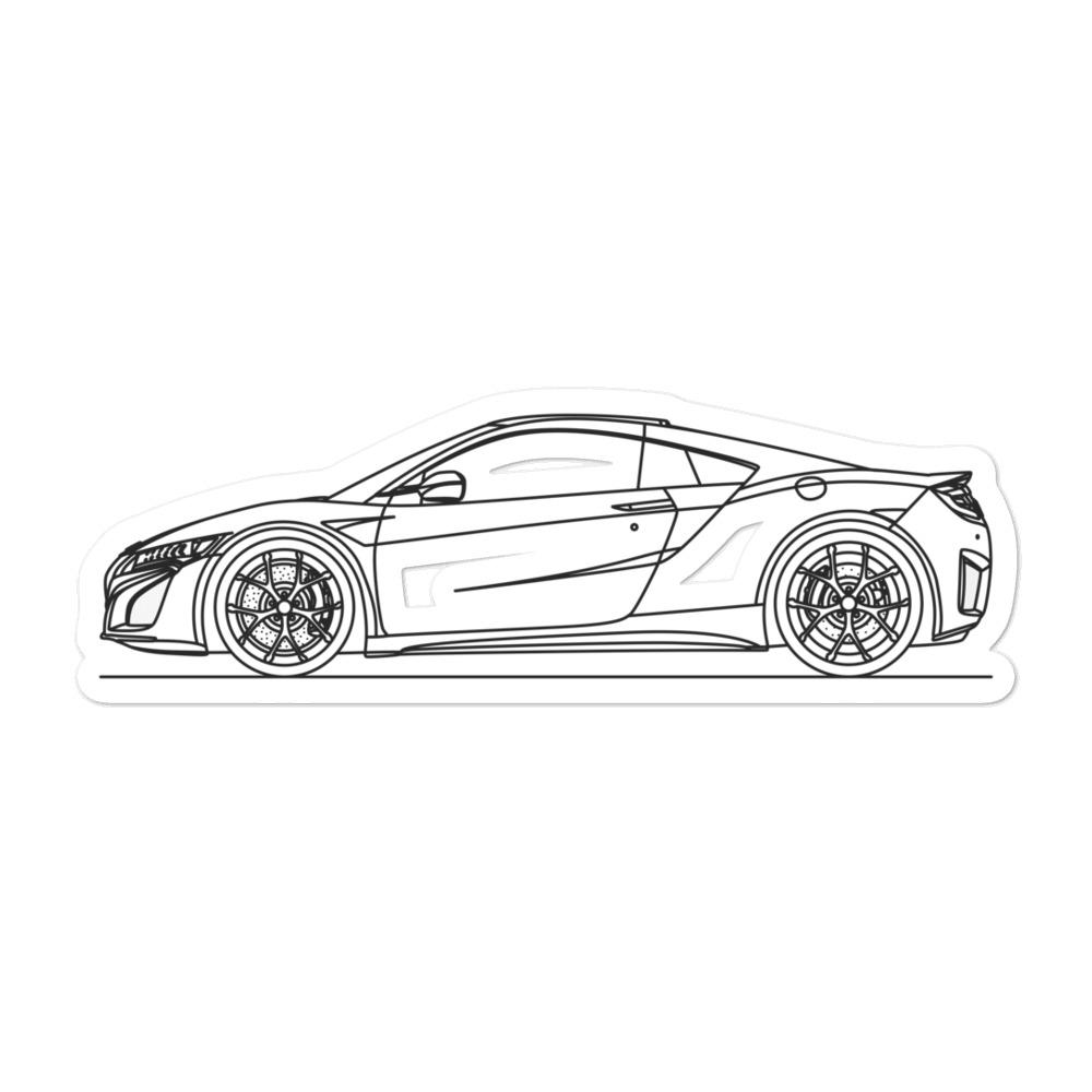 Acura NSX NC1 Outline sticker on a surface