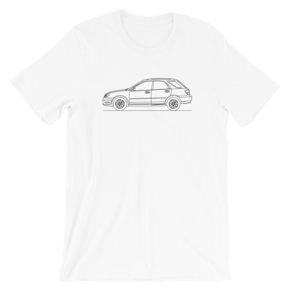 Subaru Impreza II Wagon t-shirt design displayed