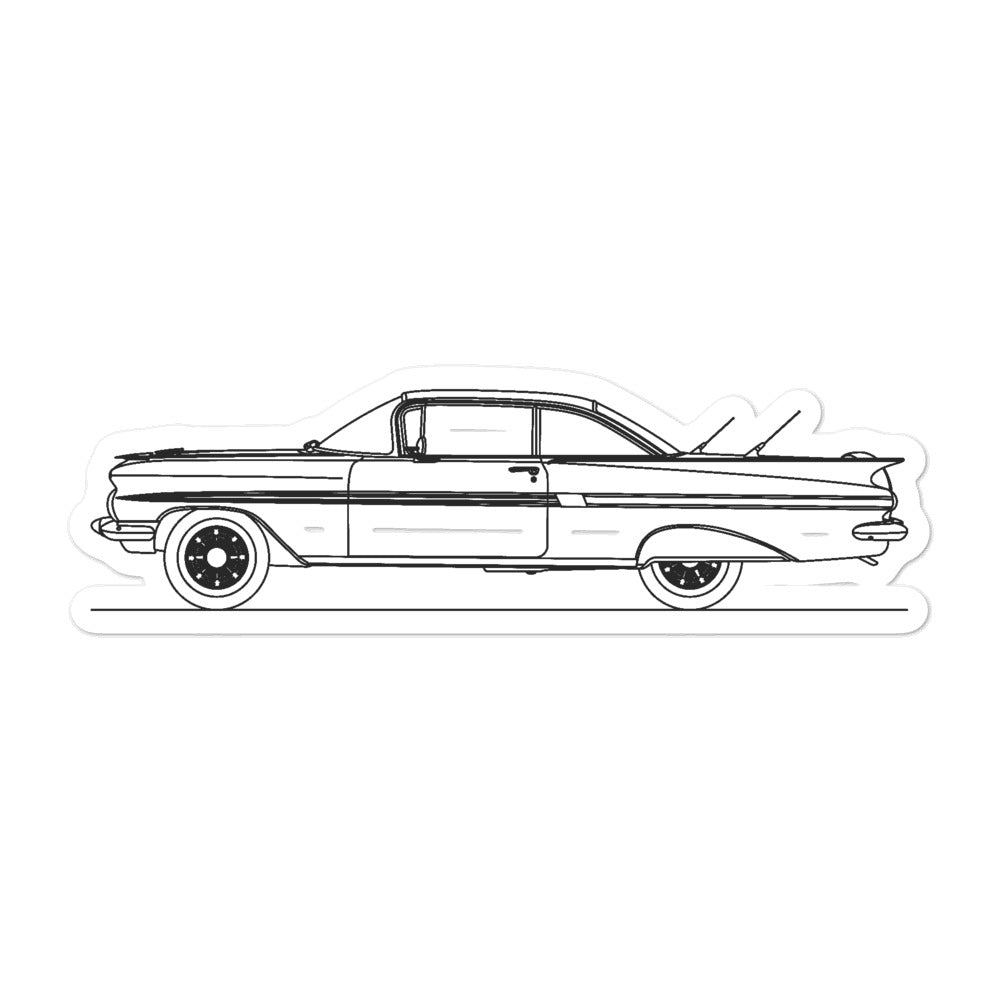 Chevrolet Impala 2nd Gen Silhouette sticker design