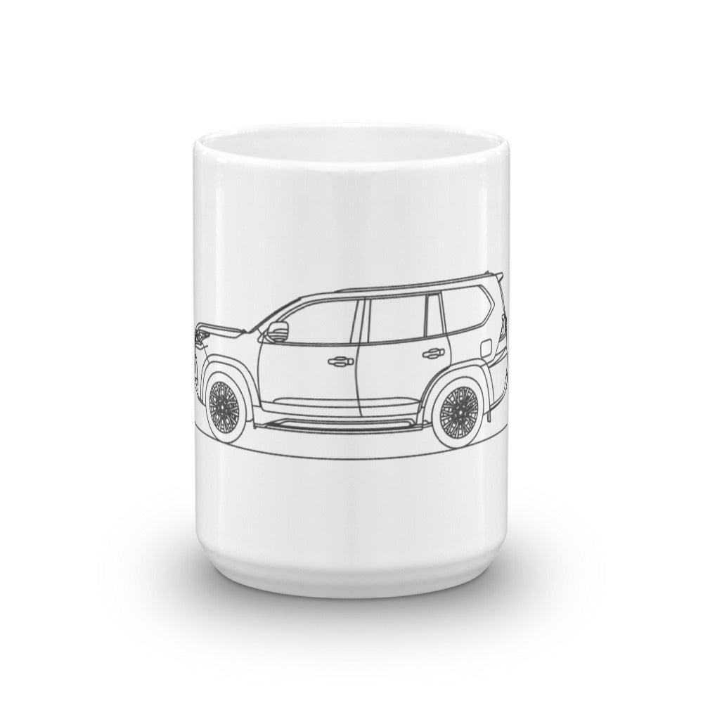 Lexus LX 570 mug on a white background