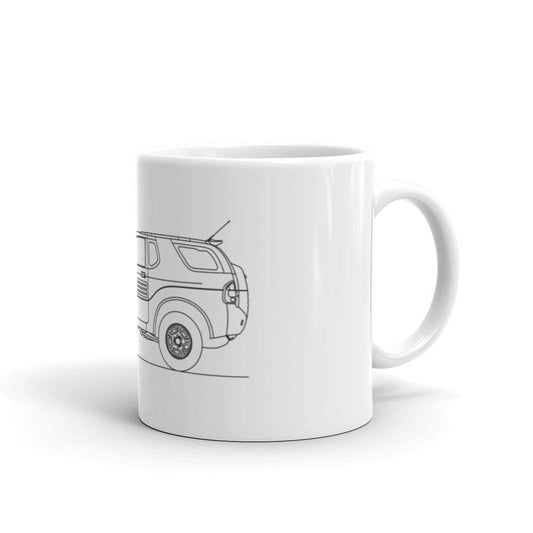 isuzu vehicross mug with vibrant design