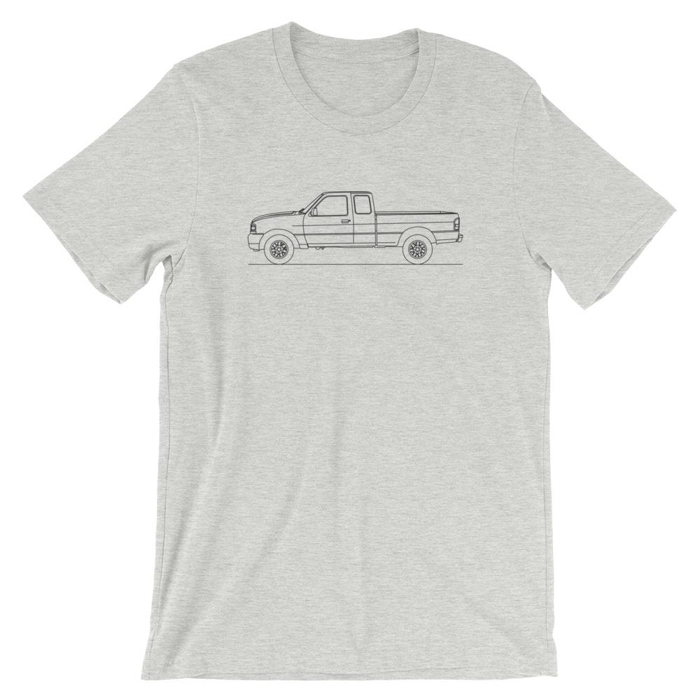 Black Ford Ranger III t-shirt displayed flat