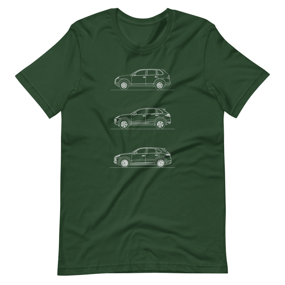 Porsche Cayenne Evolution t-shirt in vibrant design