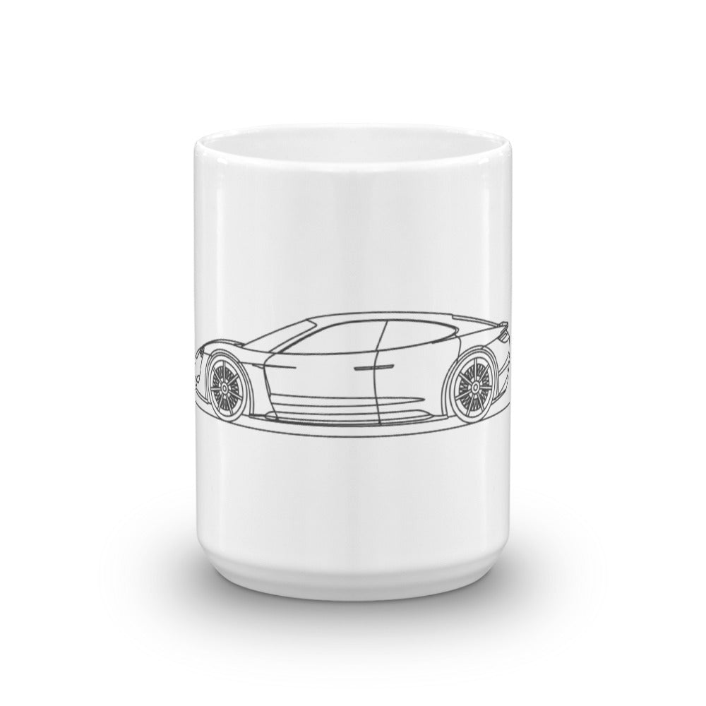 Porsche Mission E mug with sleek design