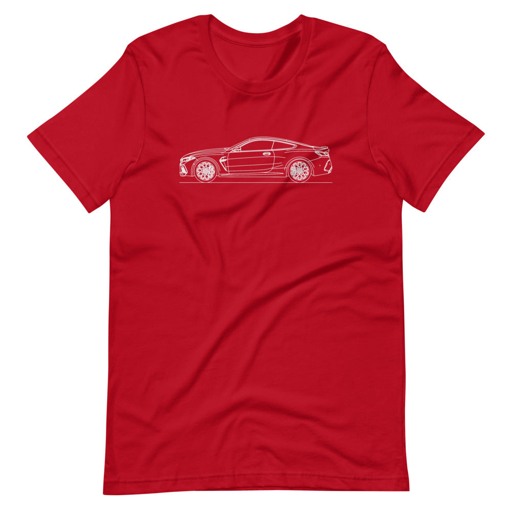 BMW G15 M8 t-shirt on a white background