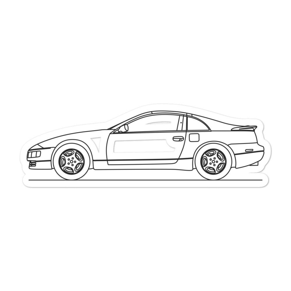 Nissan Z32 300ZX Silhouette vinyl sticker design