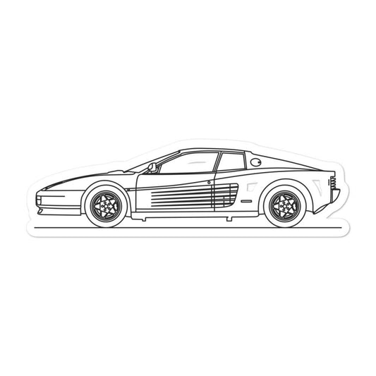 Ferrari Testarossa Sticker - Artlines Design