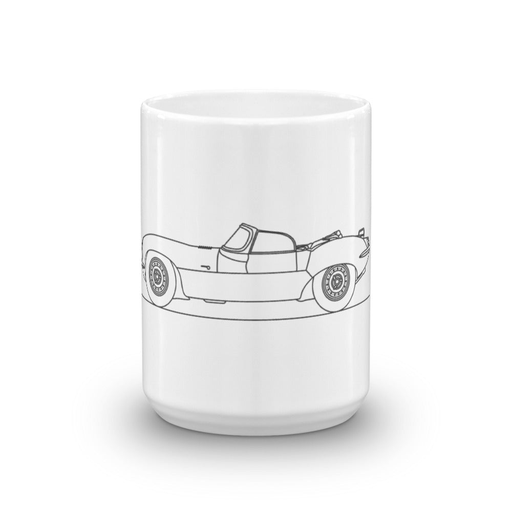 Jaguar XKSS mug with sleek design.
