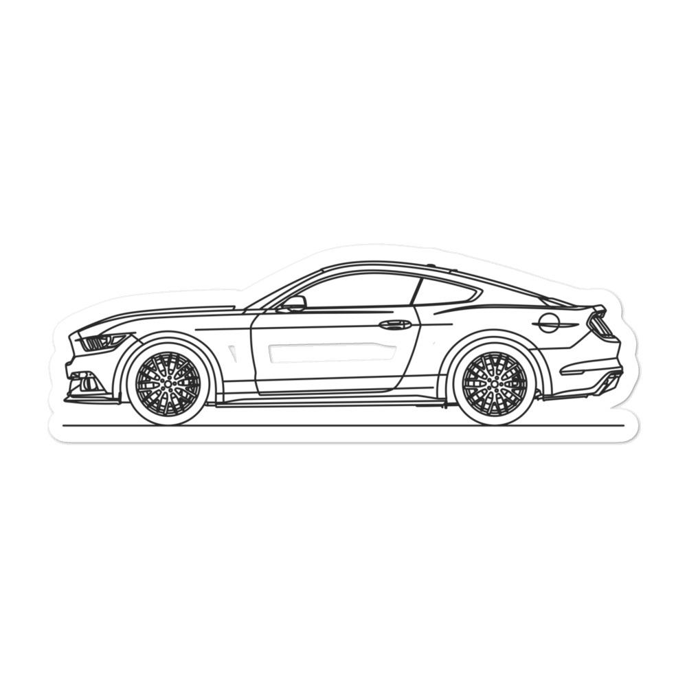 Ford Mustang GT S550 Silhouette sticker design