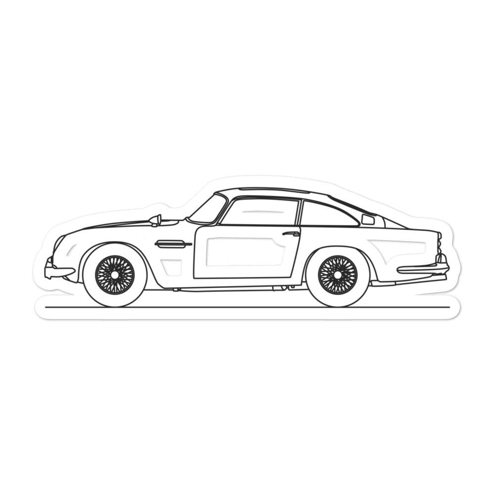 Aston Martin DB5 Silhouette car sticker design