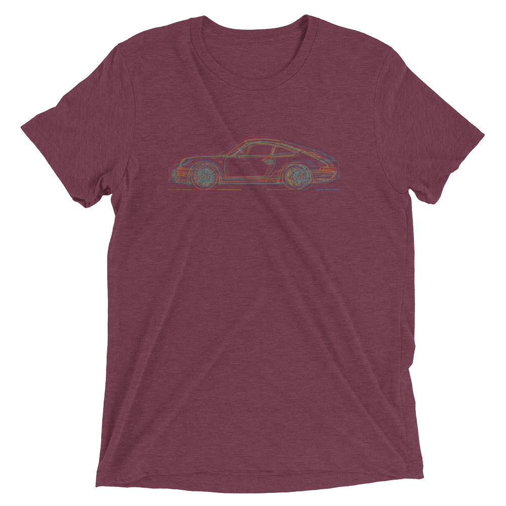 Porsche 911 evolution minimal t-shirt design