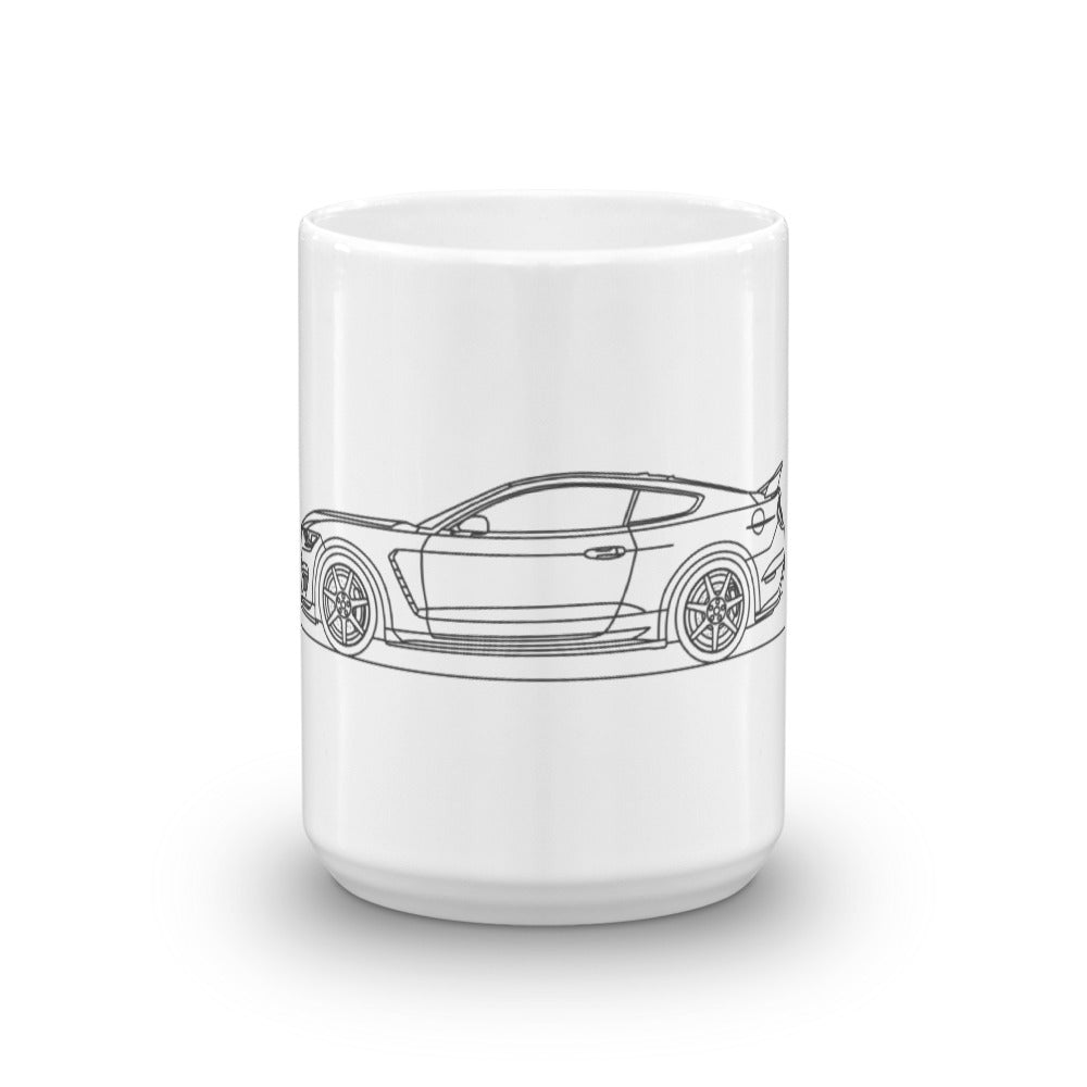 Ford Mustang S550 GT350R mug displayed on table