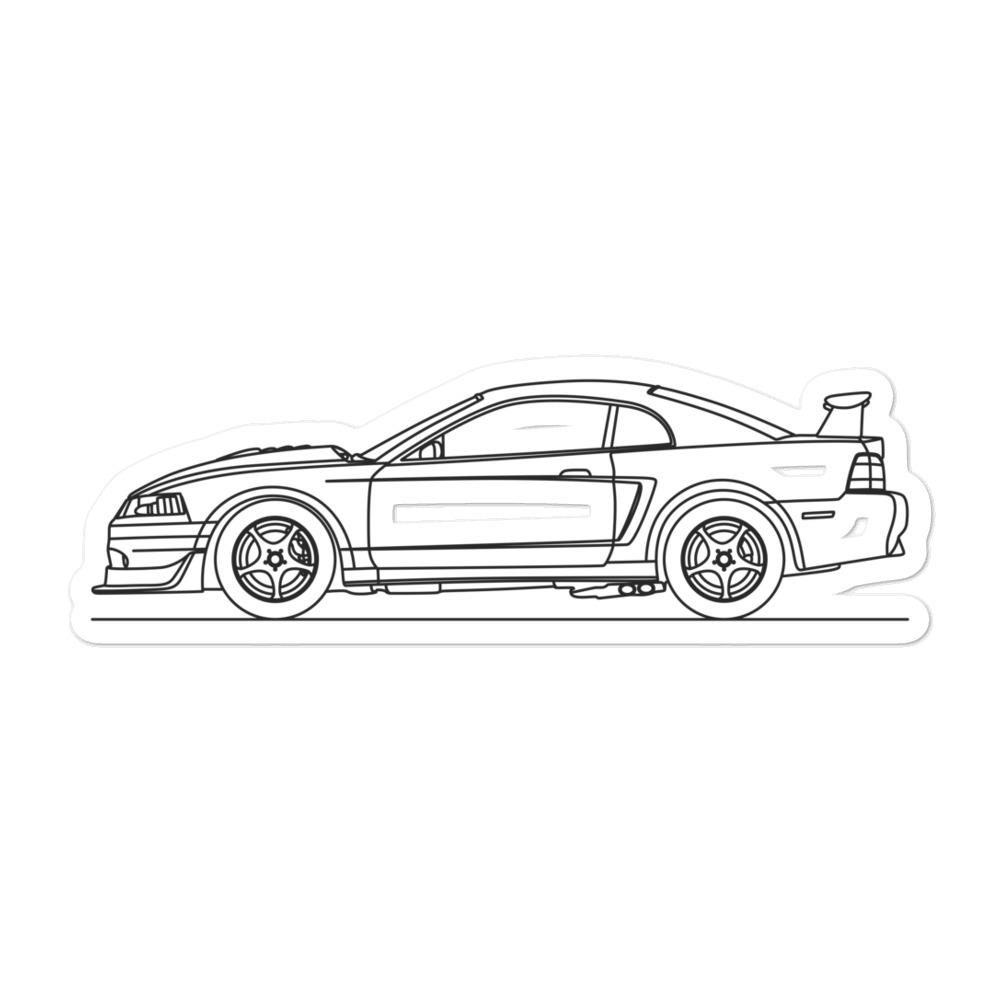 Ford Mustang SVT Cobra R Outline sticker design