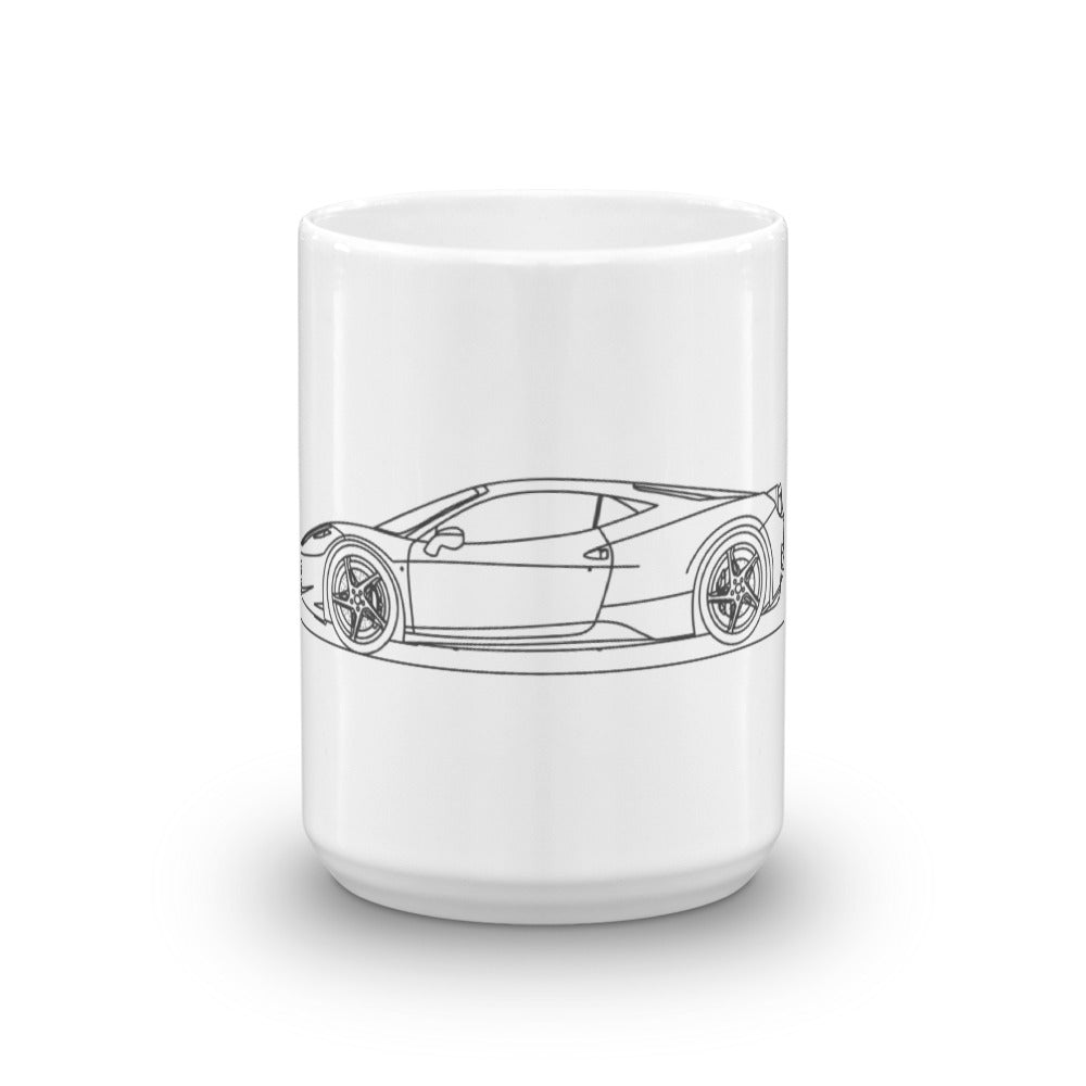 Ferrari 458 Italia mug showcased in image