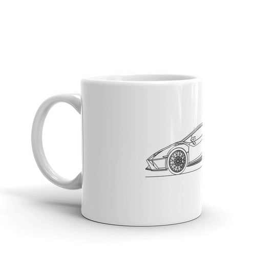 Lamborghini Huracan STO mug with sleek design