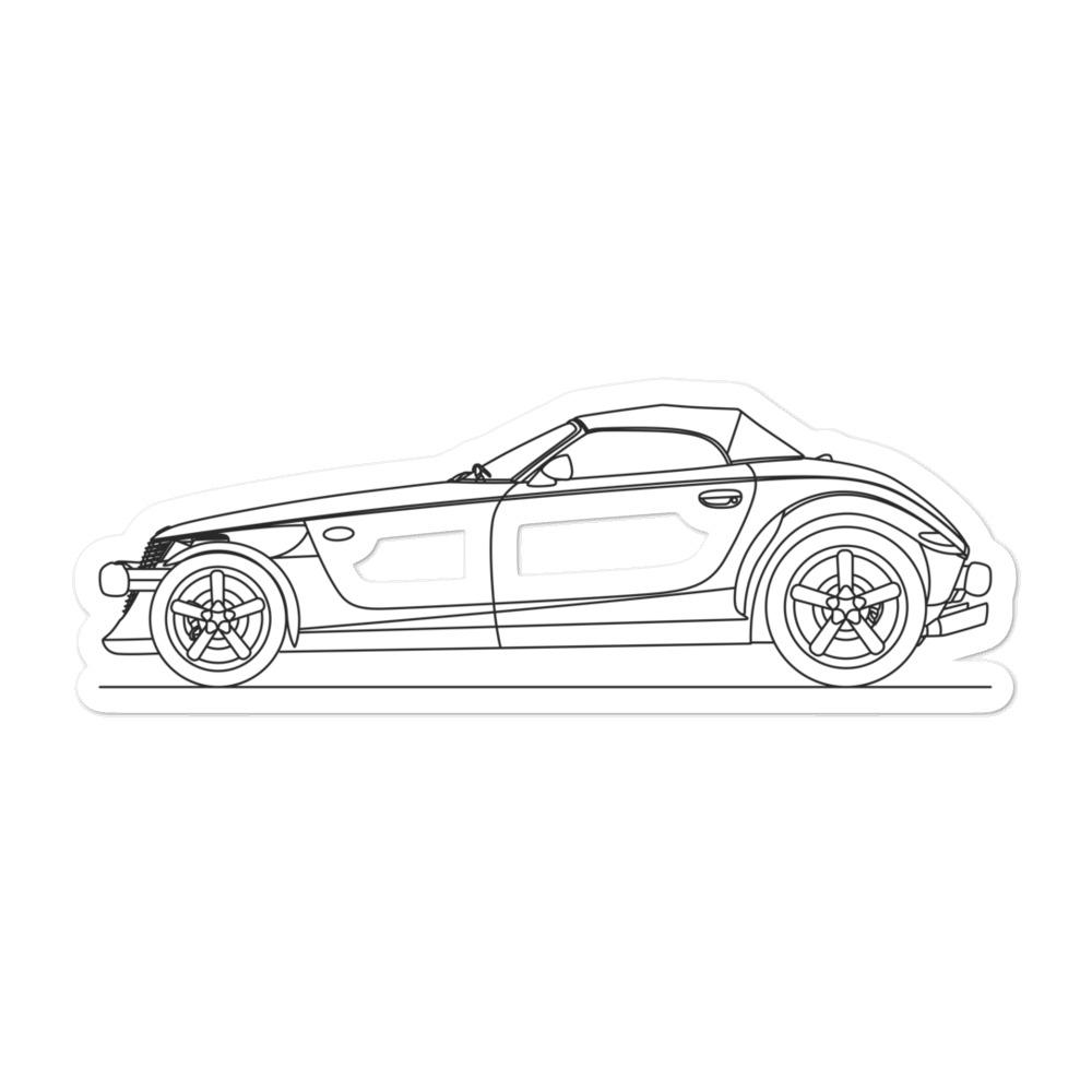 Plymouth Prowler Outline sticker on a surface